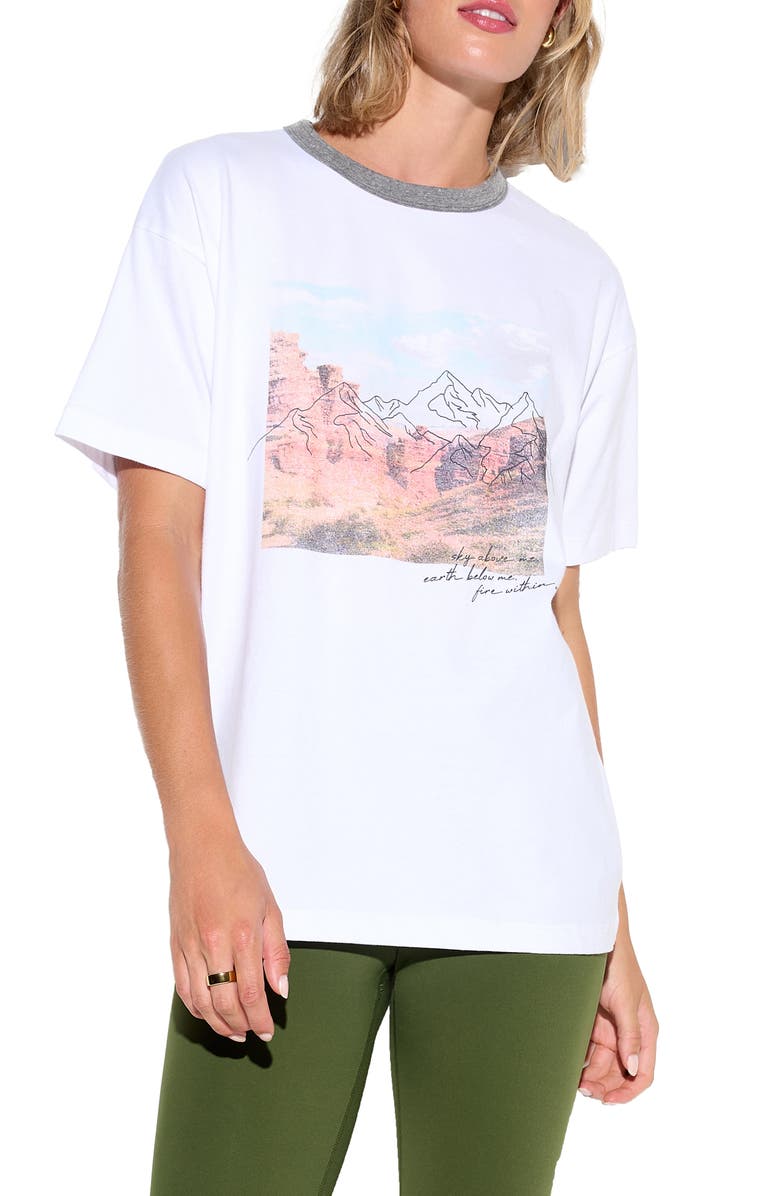 Spiritual Gangster Above Me Boyfriend Ringer Graphic T-Shirt, Main, color, 