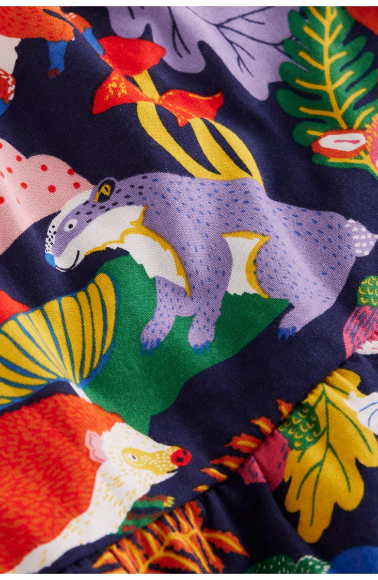 Mini Boden Kids' Ariel Twirly Print Dress, Alternate, color, Multi Rainbow Forrest