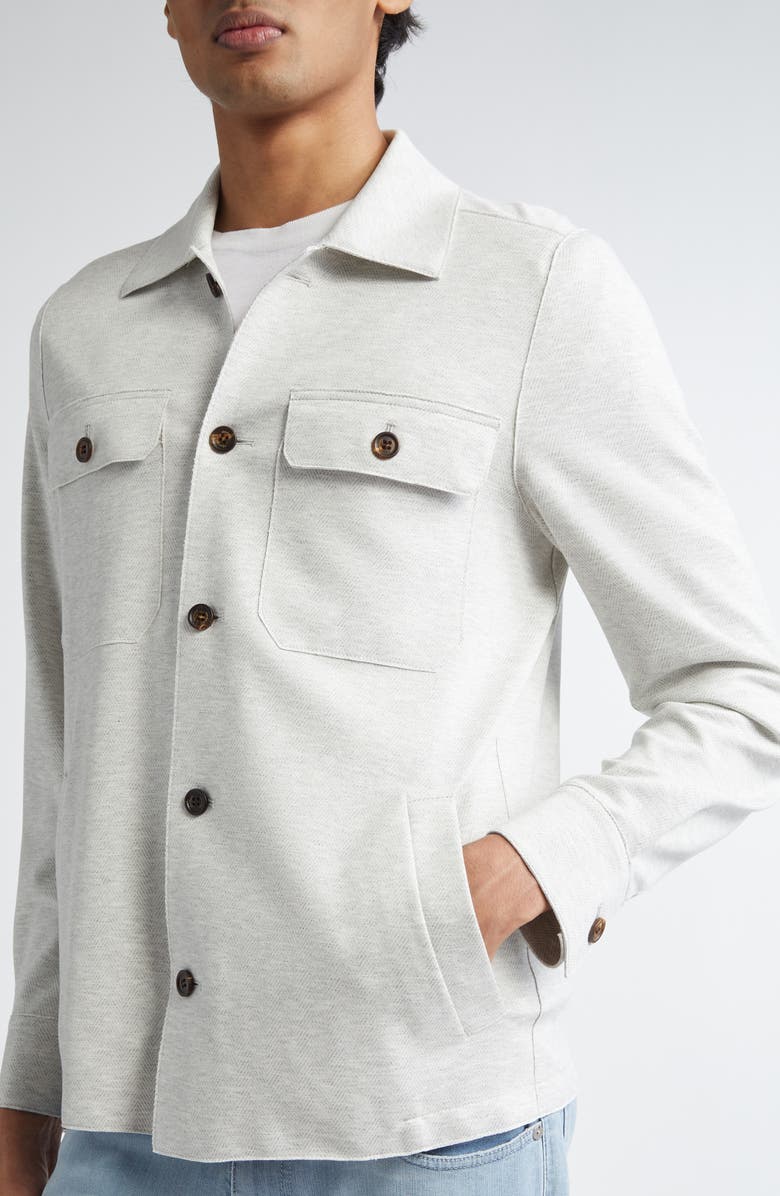 Eleventy Herringbone Overshirt, Alternate, color,