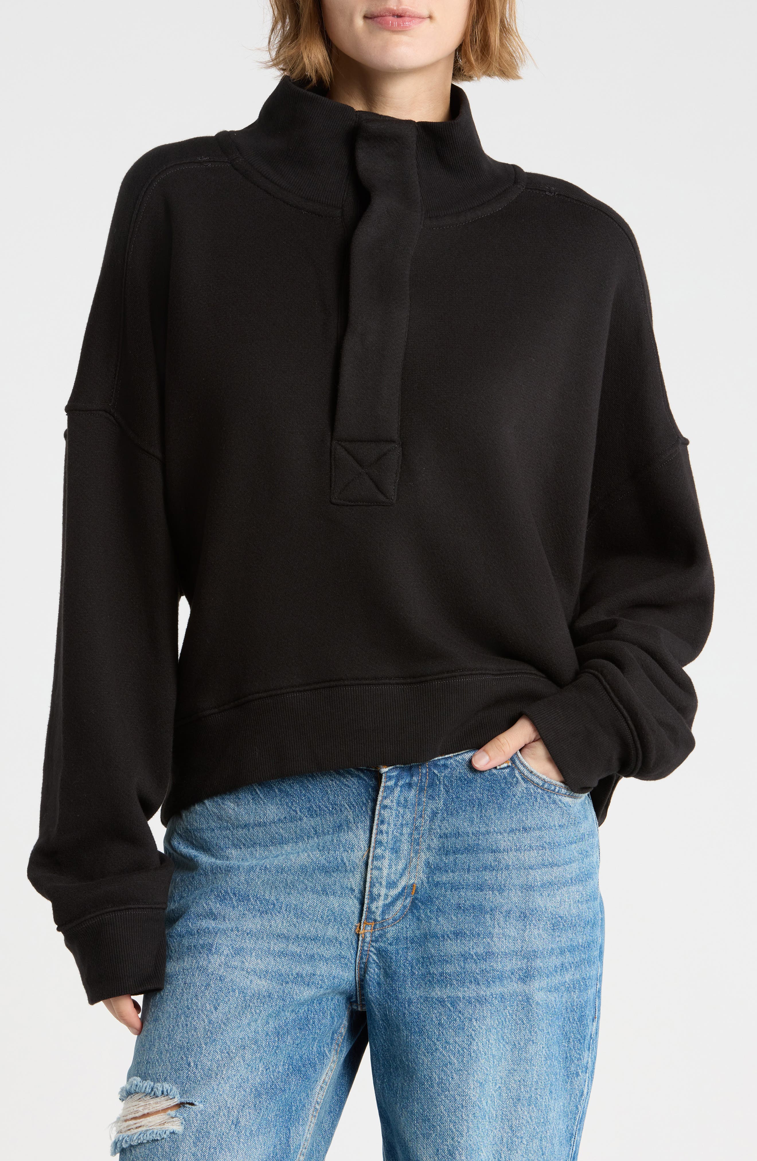 Timeless Snap Placket Pullover