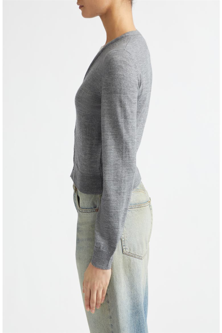 Wool Blend Cardigan, Alternate, color, GREY MELANGE