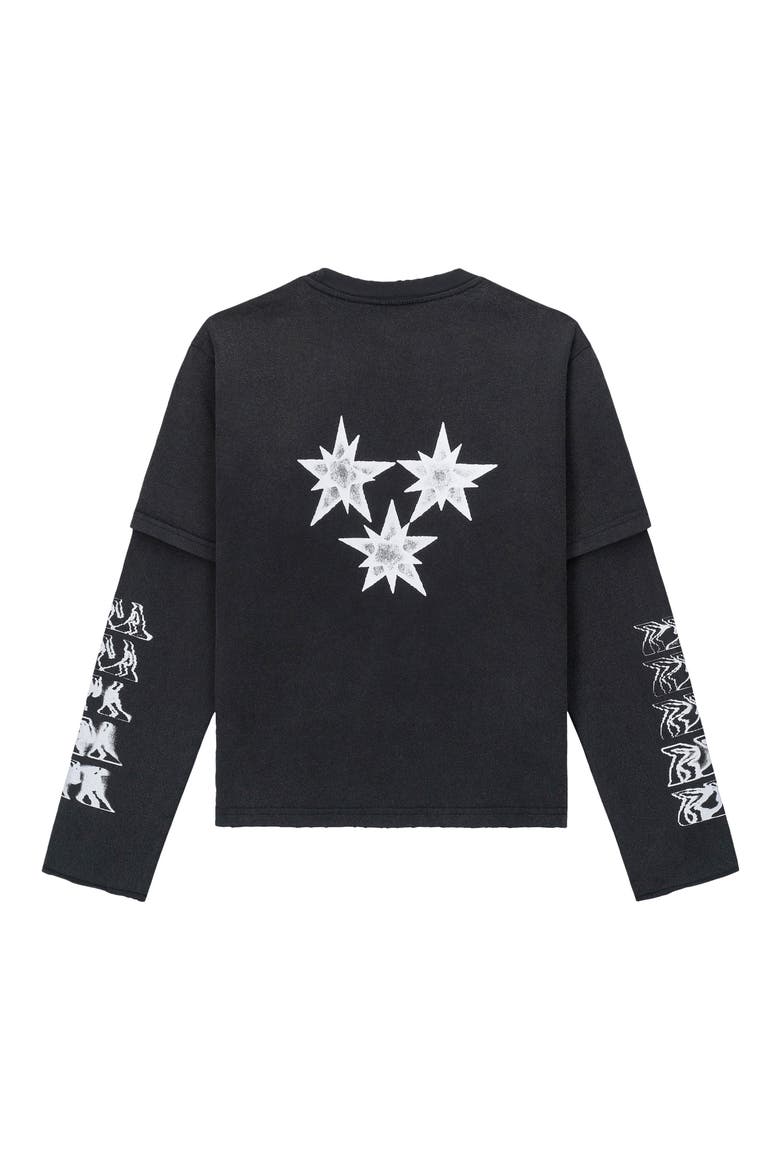 Kids' Sean Layered Graphic T-Shirt, Alternate, color, BLACK SMOKEY