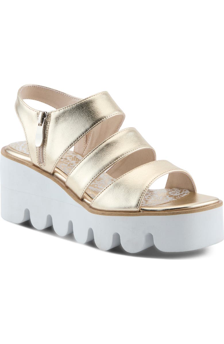 AZURA BY SPRING STEP Corrigate Platform Sandal, Main, color,