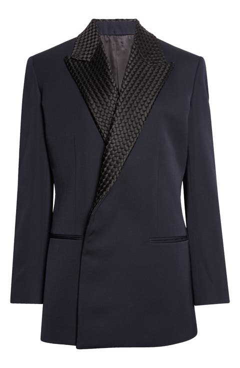 Intrecciato Lapel Blazer