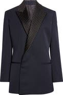 Bottega Veneta Intrecciato Lapel Blazer