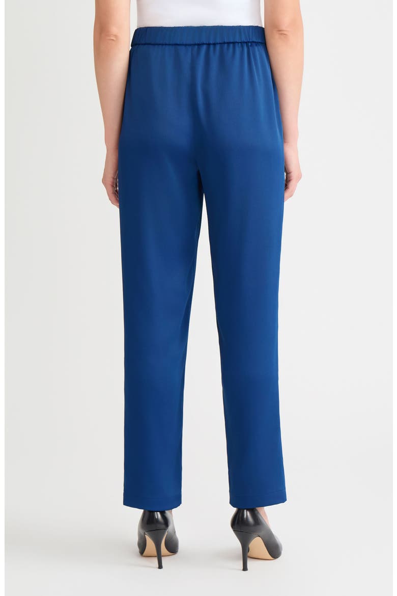 Nora Crêpe de Chine Straight Leg Pants, Alternate, color, LAZULI BLUE