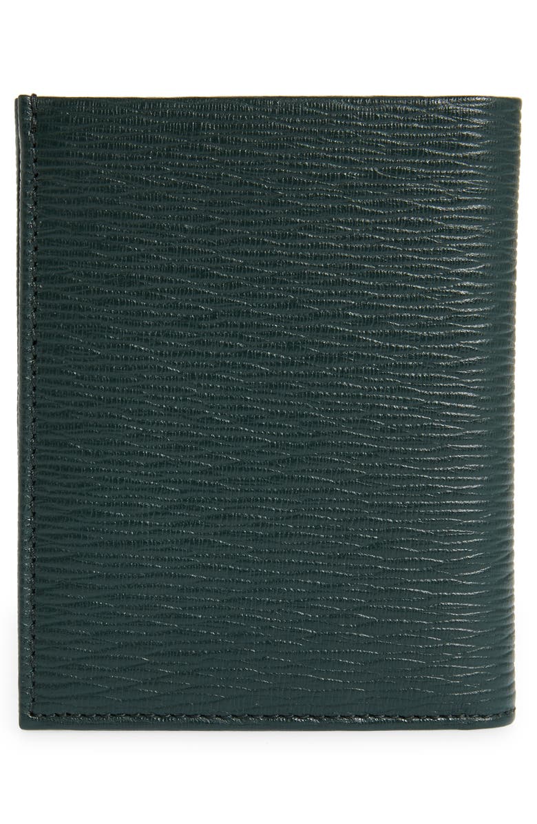 FERRAGAMO Revival Double Gancio Leather Bifold Card Case, Alternate, color, 