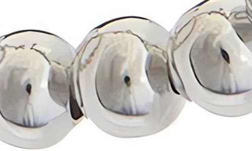 Juvell Beaded Hoop Earrings In Silver