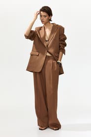 H&M Wide Tailored Trousers