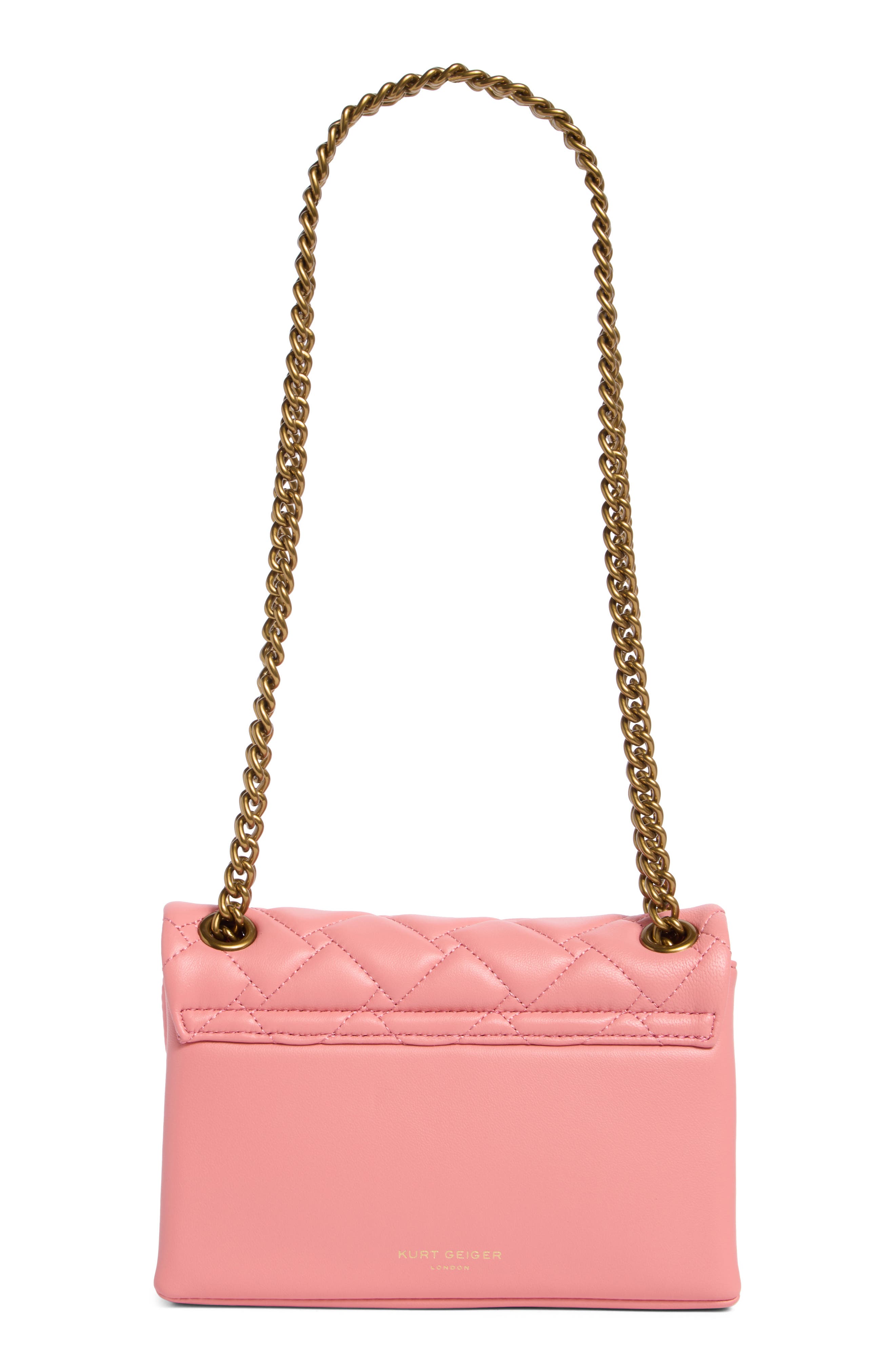 Kurt Geiger London Mini Kensington Quilted Leather Shoulder Bag, Alternate, color, 