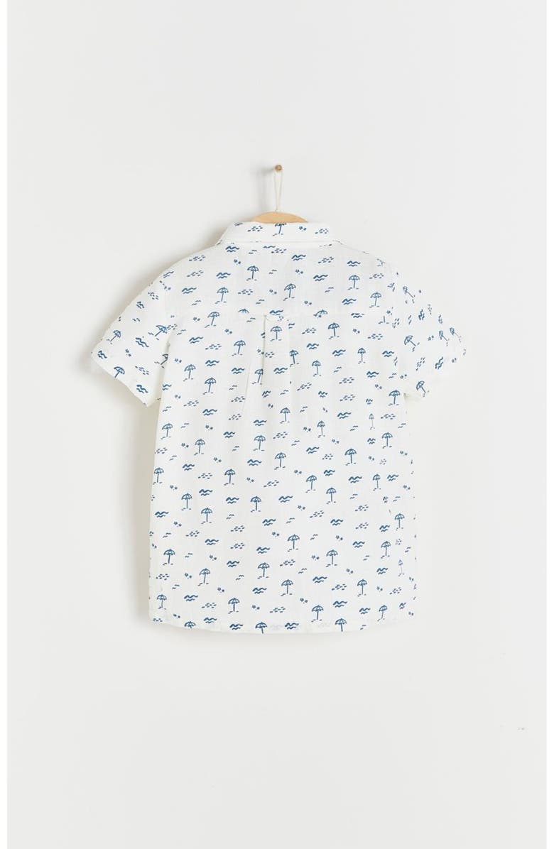 Babycottons Shirt Thomas Palms for Infant, Alternate, color, Off White