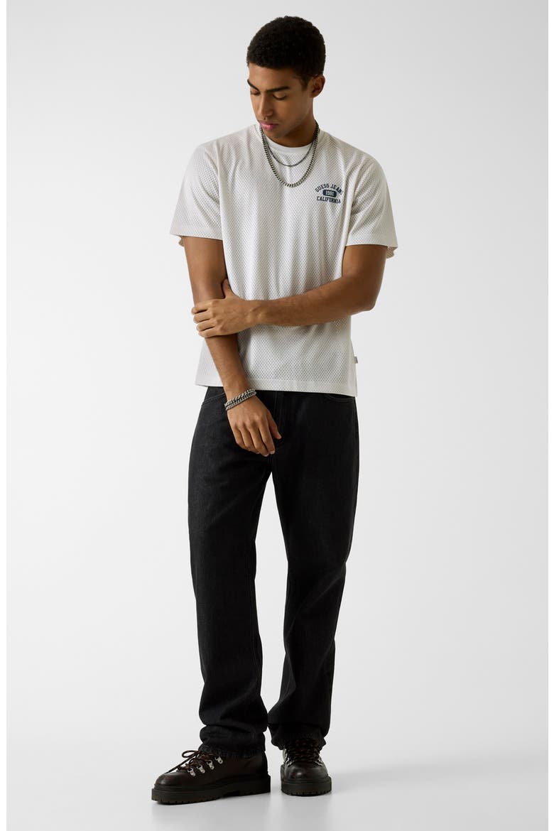 Logo Graphic Mesh T-Shirt, Alternate, color, WHITE