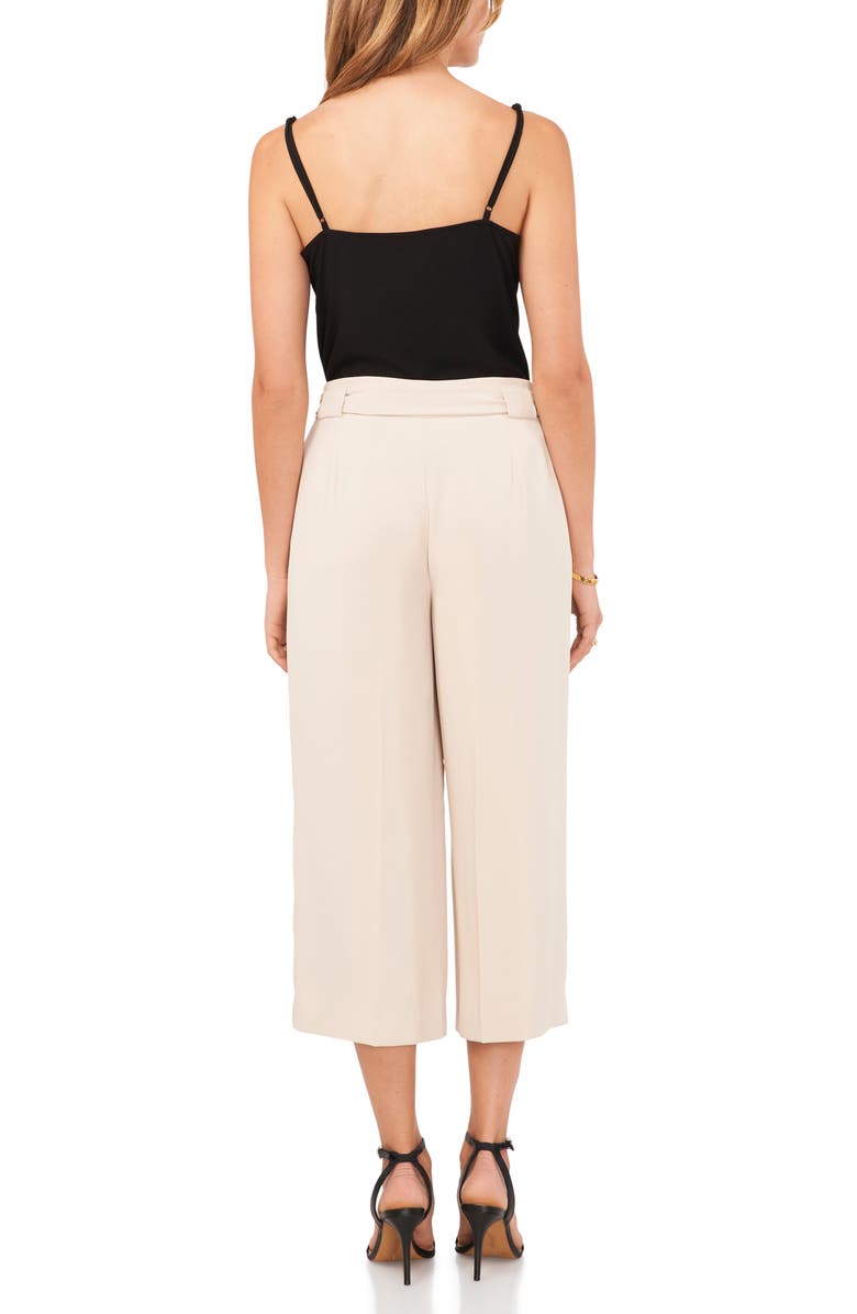 Vince Camuto Tie Waist Crop Pants, Alternate, color, 