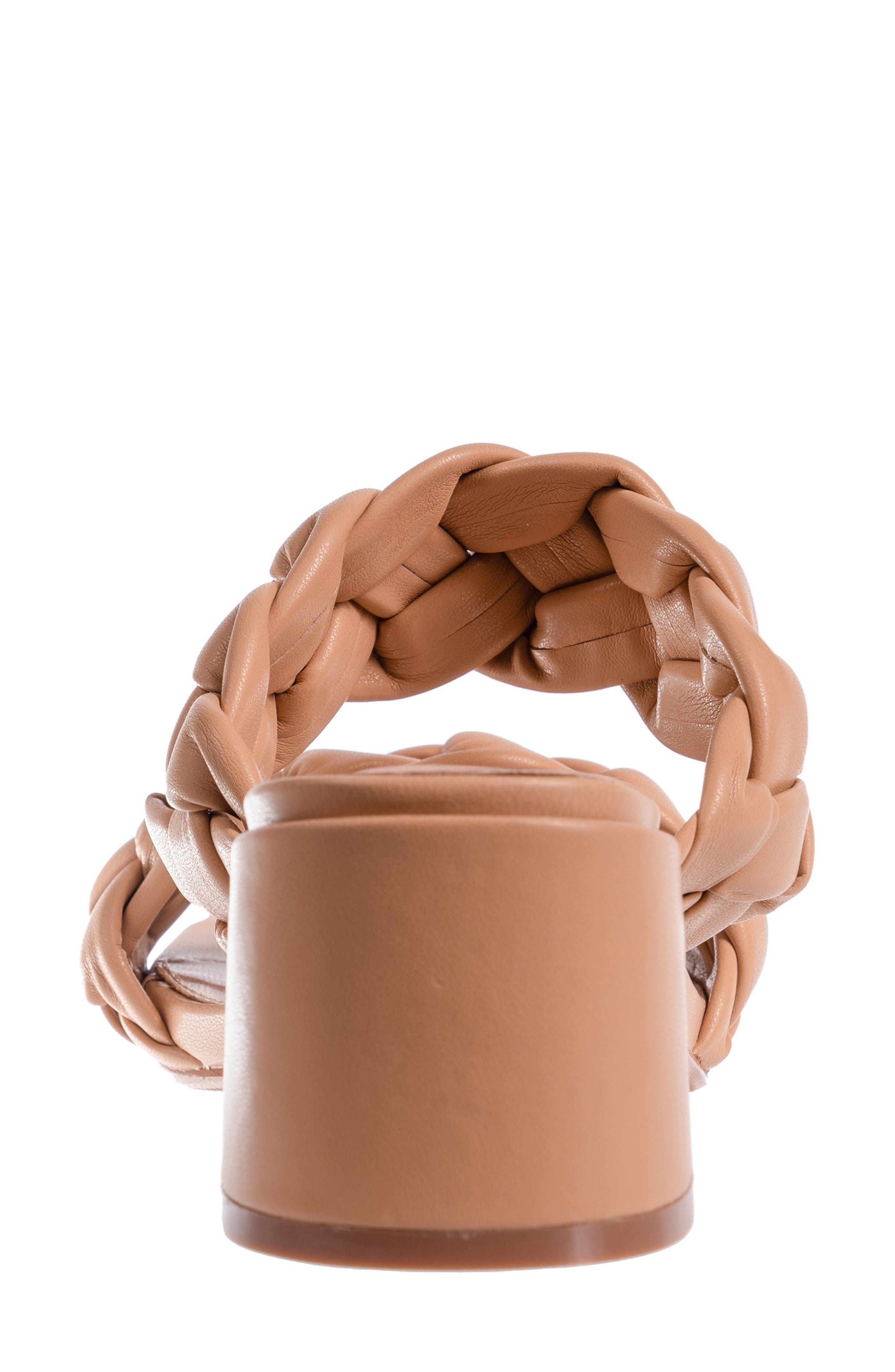 Twist Slide Sandal, Alternate, color, CAMEL