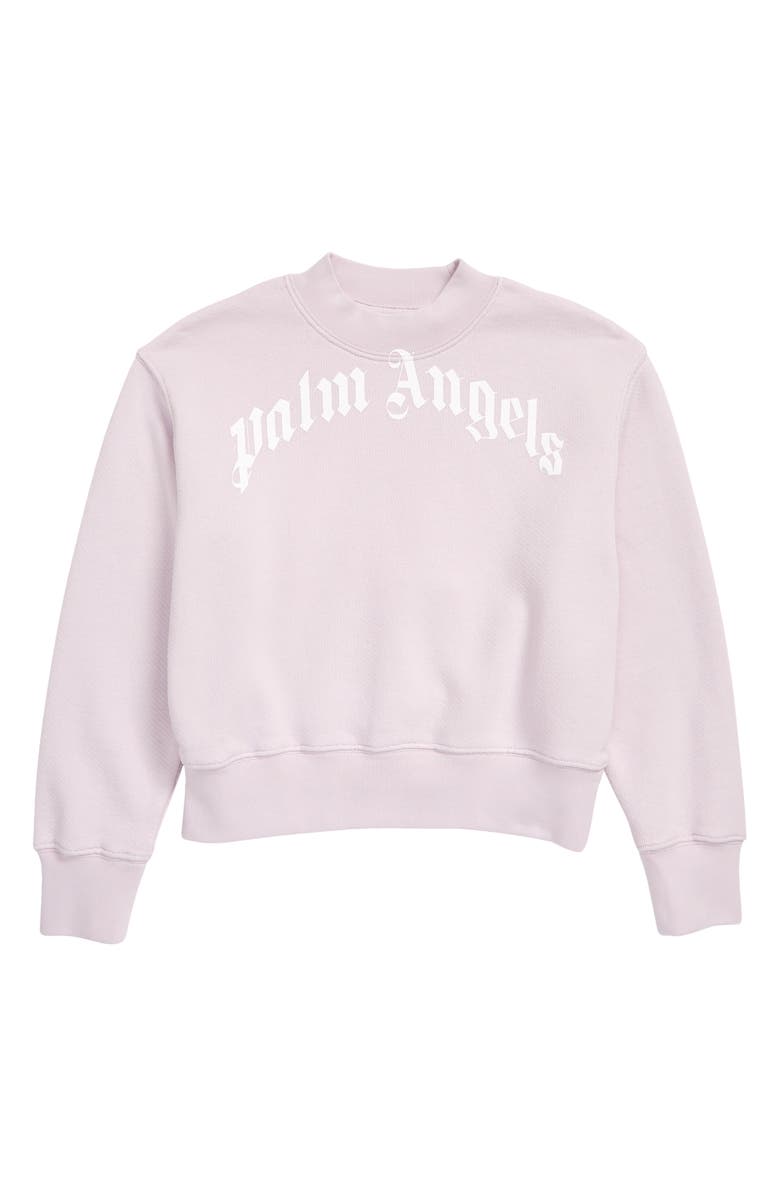 Palm Angels Kids' Classic Logo Cotton Sweatshirt, Main, color,