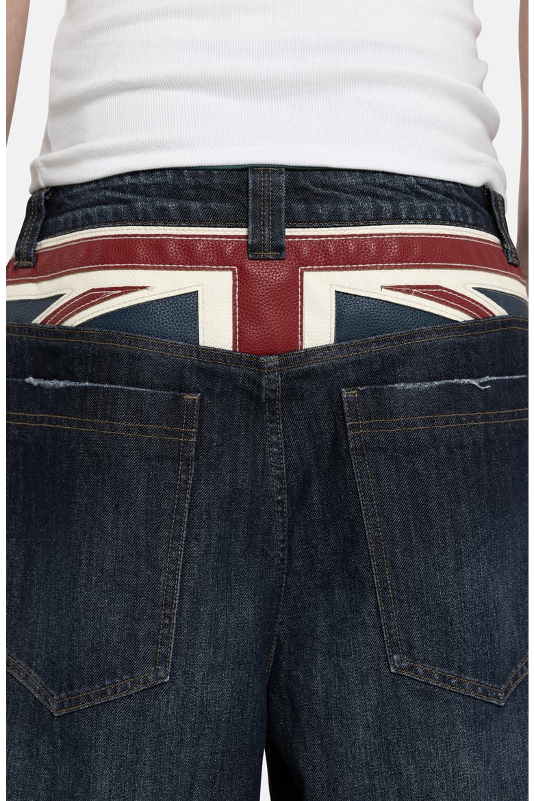 Kingdom Colossus Baggy Denim Shorts, Alternate, color, INDIGO