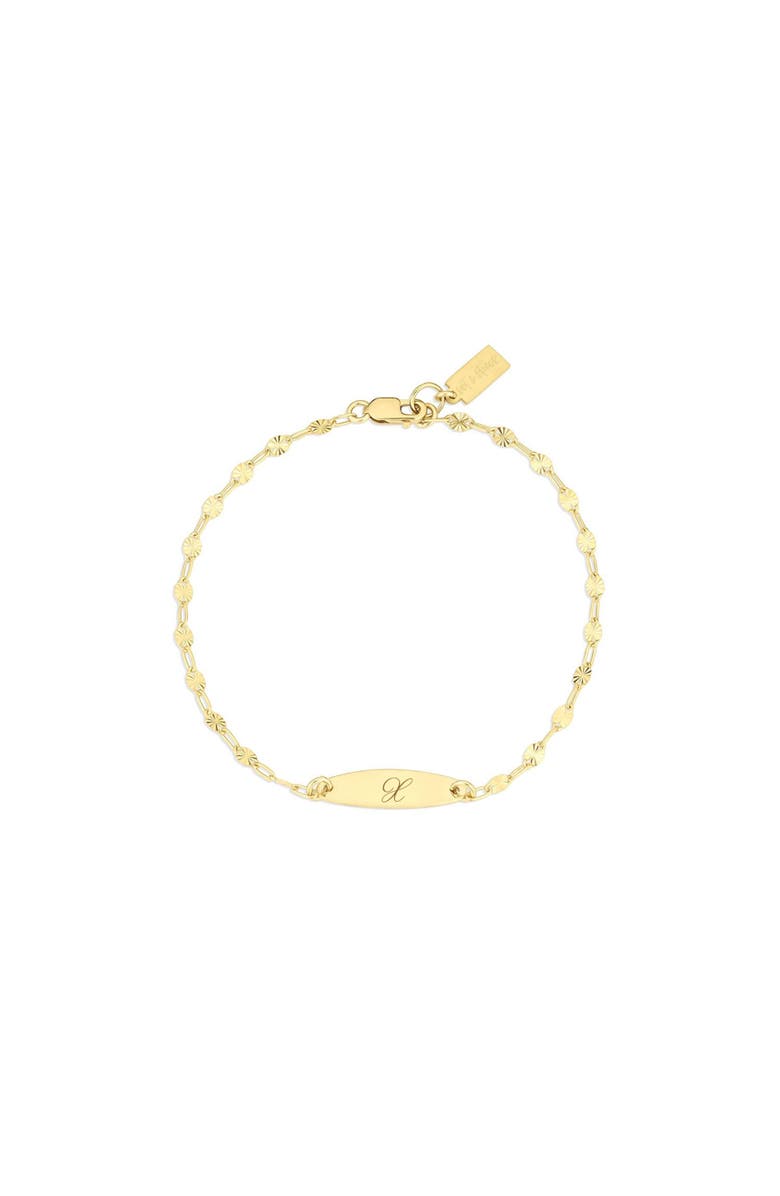 Set & Stones Banks Initial Bracelet, Main, color, Gold / X