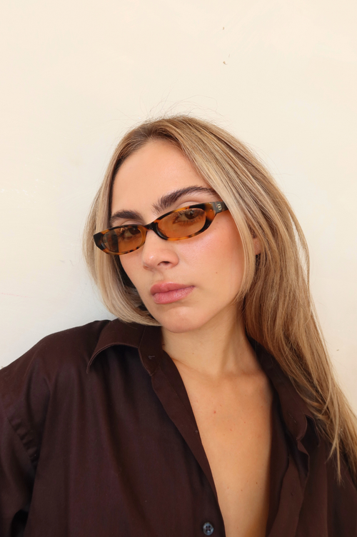Indy Gisele Cateye Polarized Sunglasses In Brown
