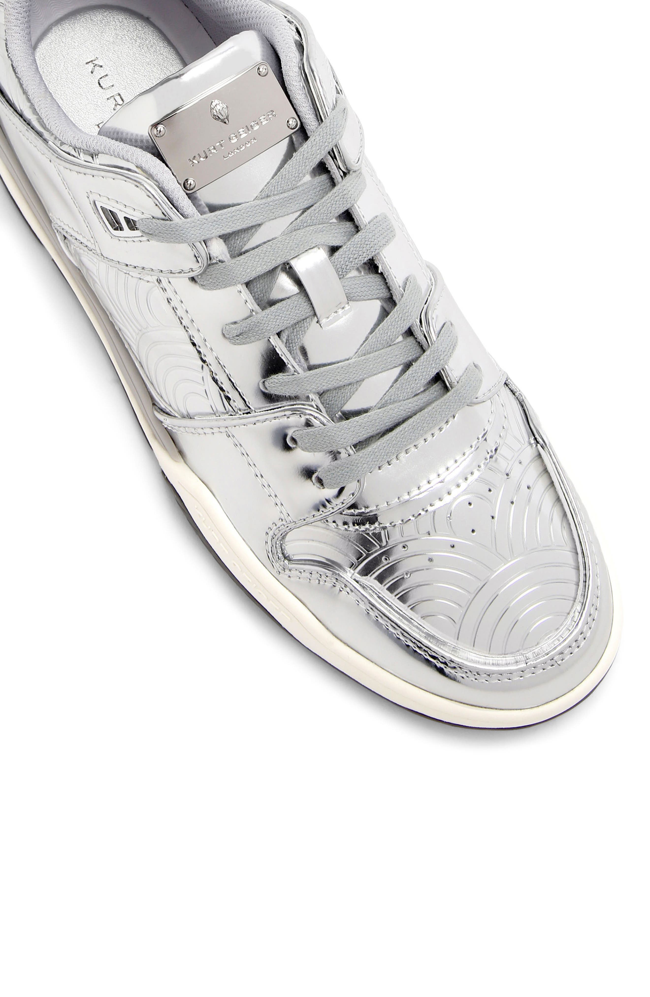 Kurt Geiger London Regan Low Top Sneaker, Alternate, color, Silver