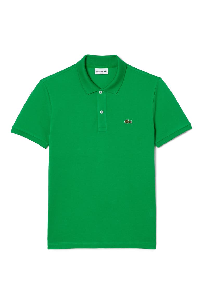 Slim Fit Piqué Polo, Main, color, SIW CALATHEA