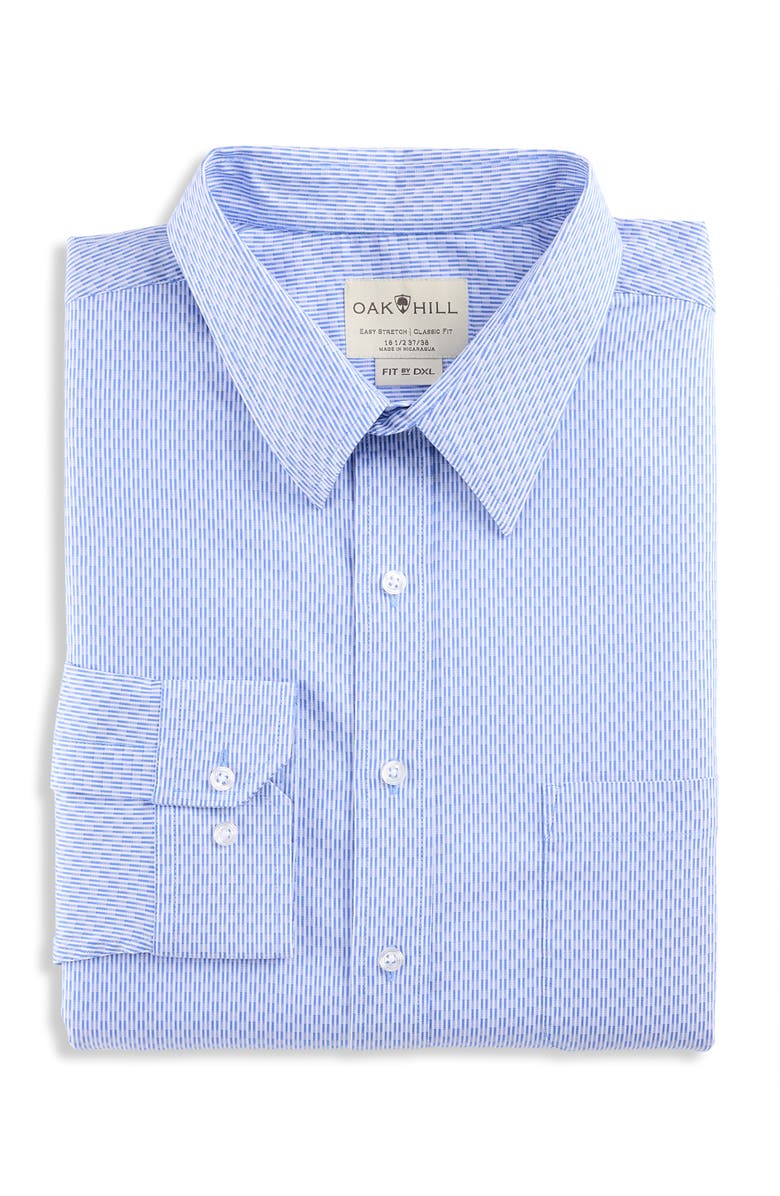 Oak Hill by DXL Grid Patterned Dress Shirt, Main, color, 