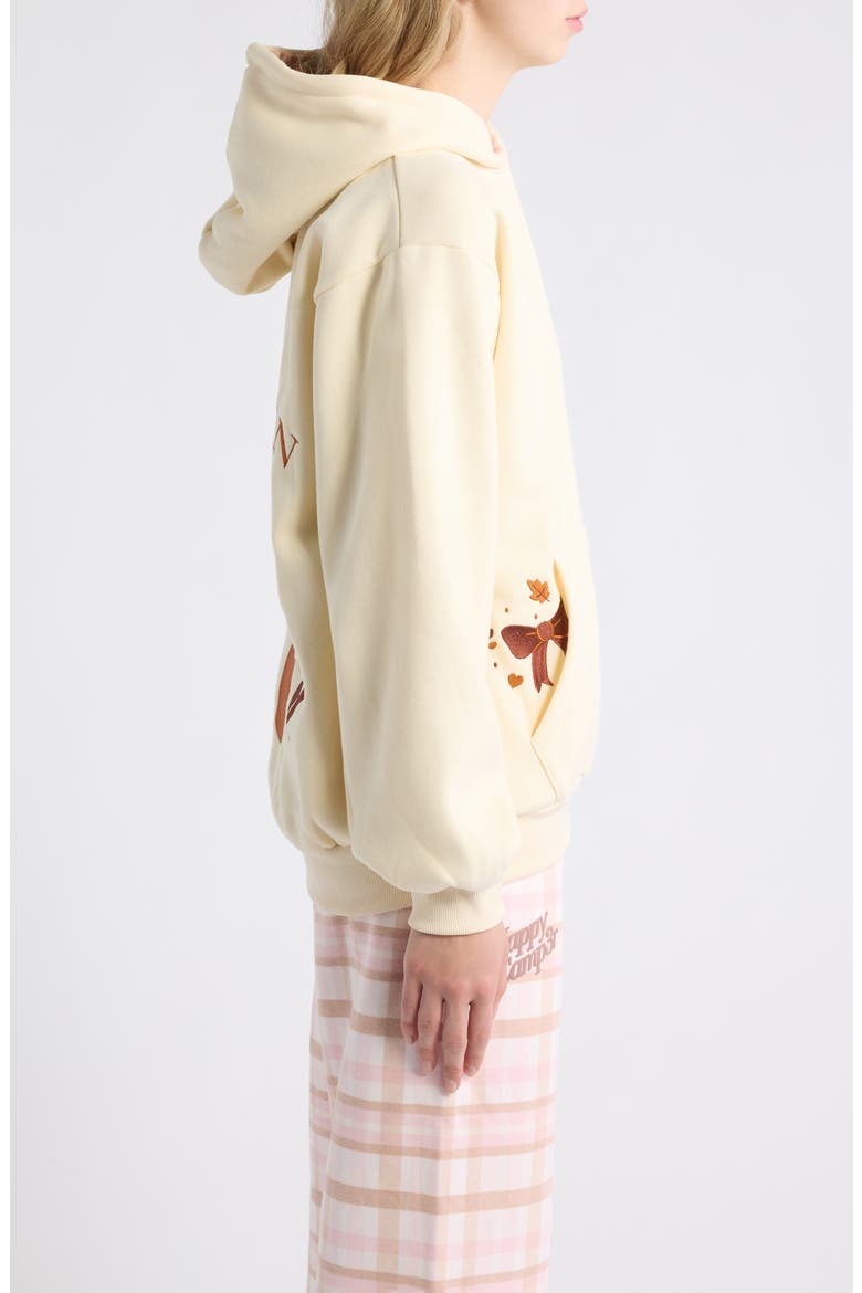 Latte Season Graphic Hoodie, Alternate, color, OFF WHITE