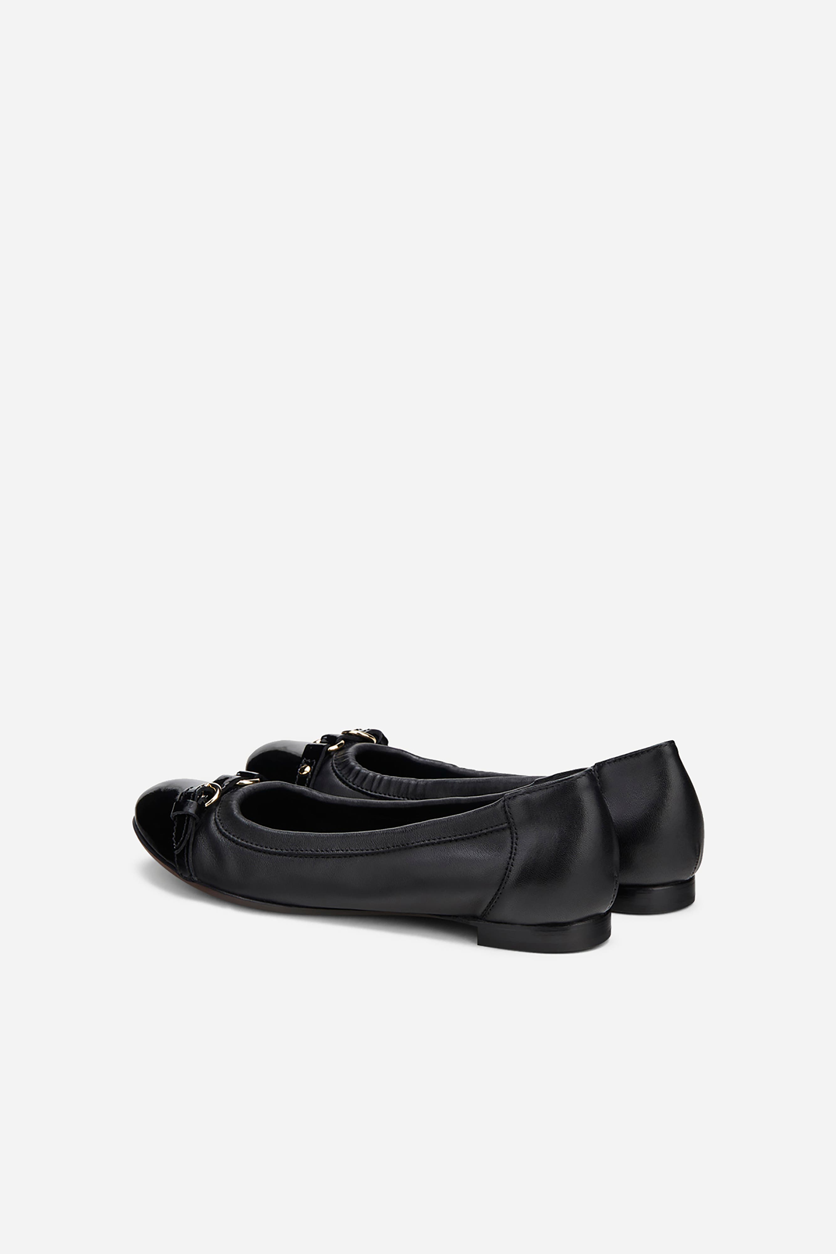 AGL Monika Cap Toe Ballet Flat, Alternate, color, Black