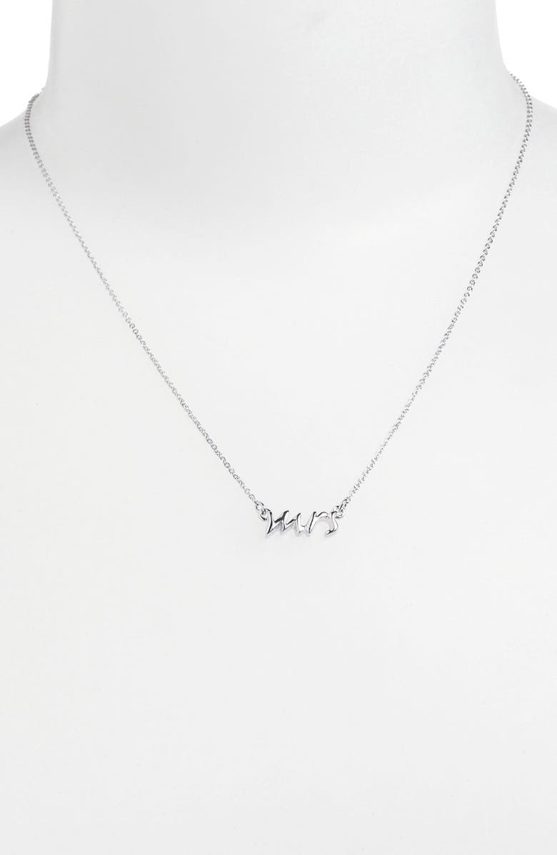 Kate Spade New York 'say yes - mrs' necklace, Alternate, color, 