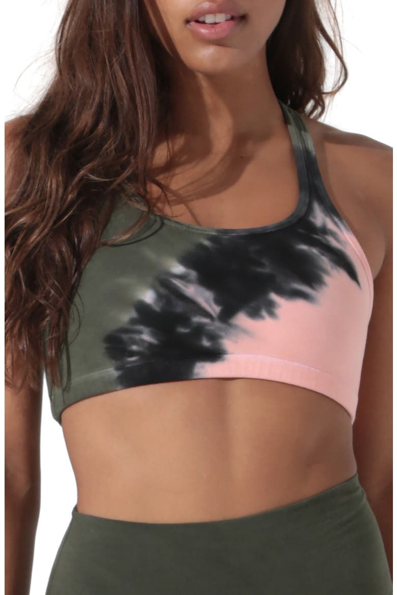 Rowena Sports Bra, Main, color, LAUREL/ MELON/ ONYX