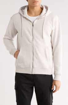 DENIM AND FLOWER Relaxed Fit Full Zip Hoodie