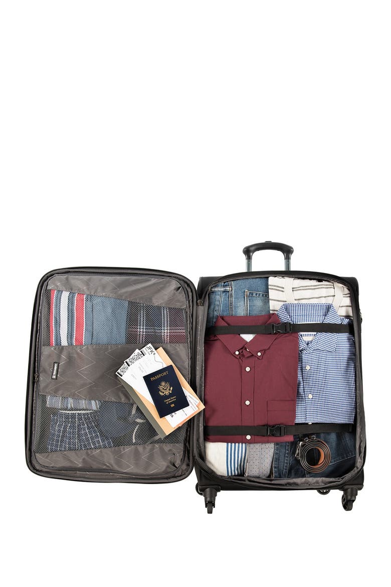 Pilot Air™ Elite 25" Expandable Medium Checked Spinner Luggage, Alternate, color, BLACK