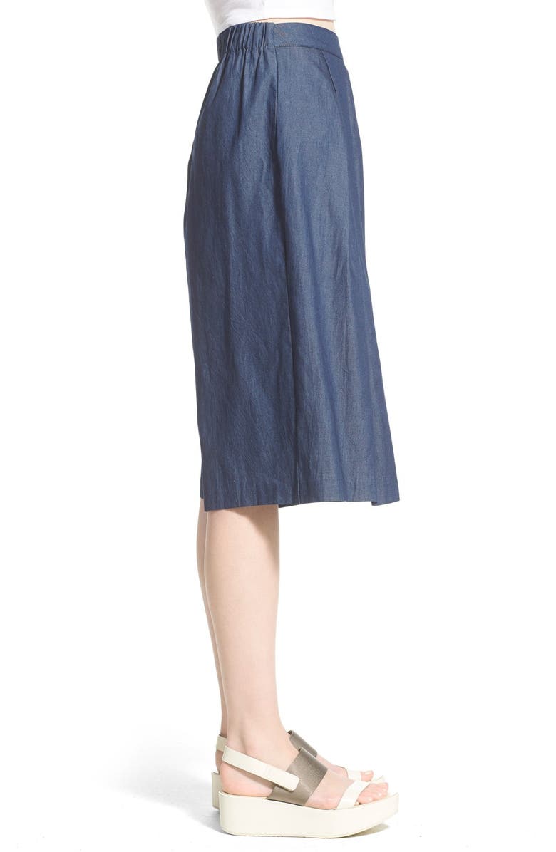 ASTR the Label ASTR Chambray Culottes, Alternate, color, 