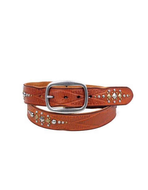 Legend Genuine Leather Bold Studded Statement Belt