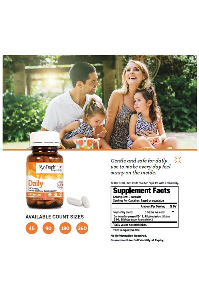 Kyo-Dophilus Daily Probiotic, Immune health & digestive support, 360 Ct Capsules, Alternate, color, None