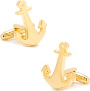 Cufflinks, Inc. Gold Anchor Cuff Links
