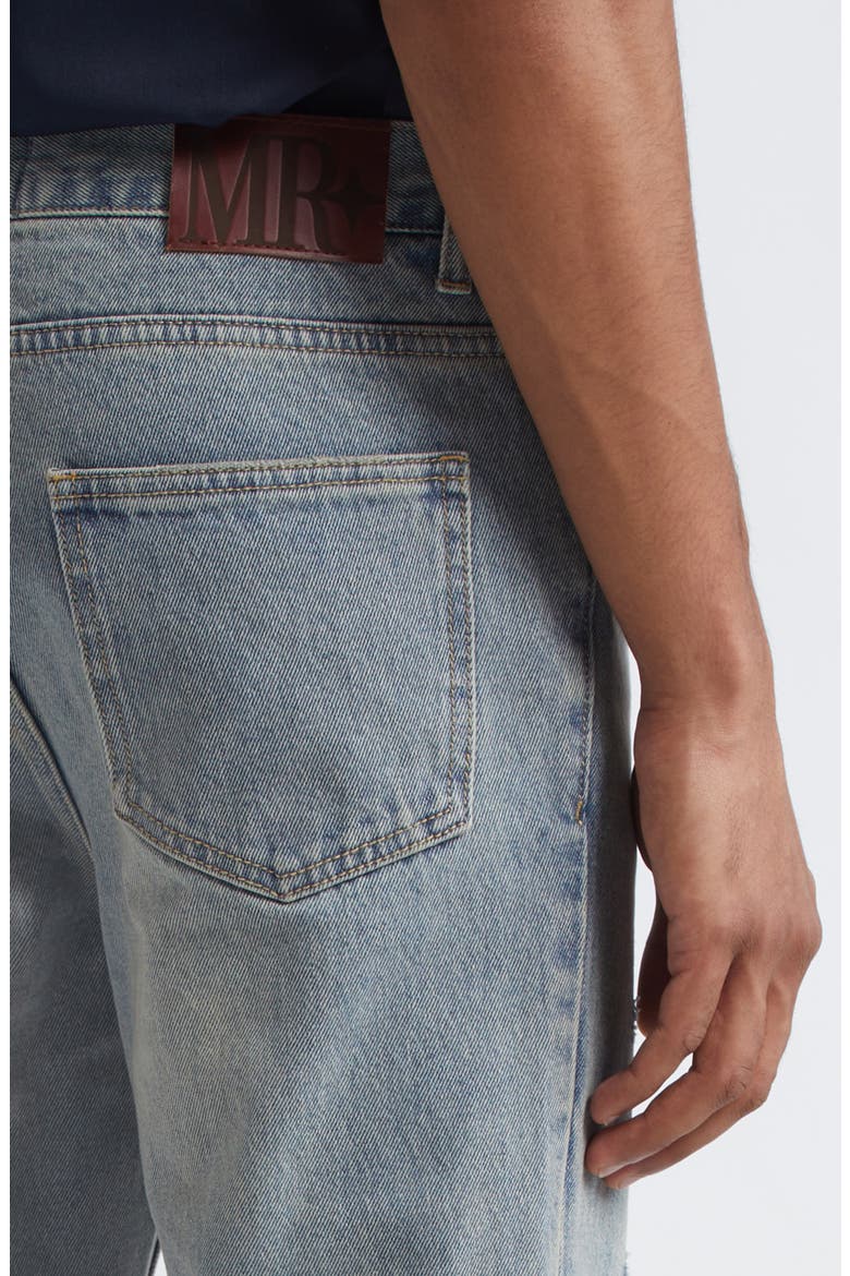 Ripped Release Hem Flare Jeans, Alternate, color, BLUE WASH