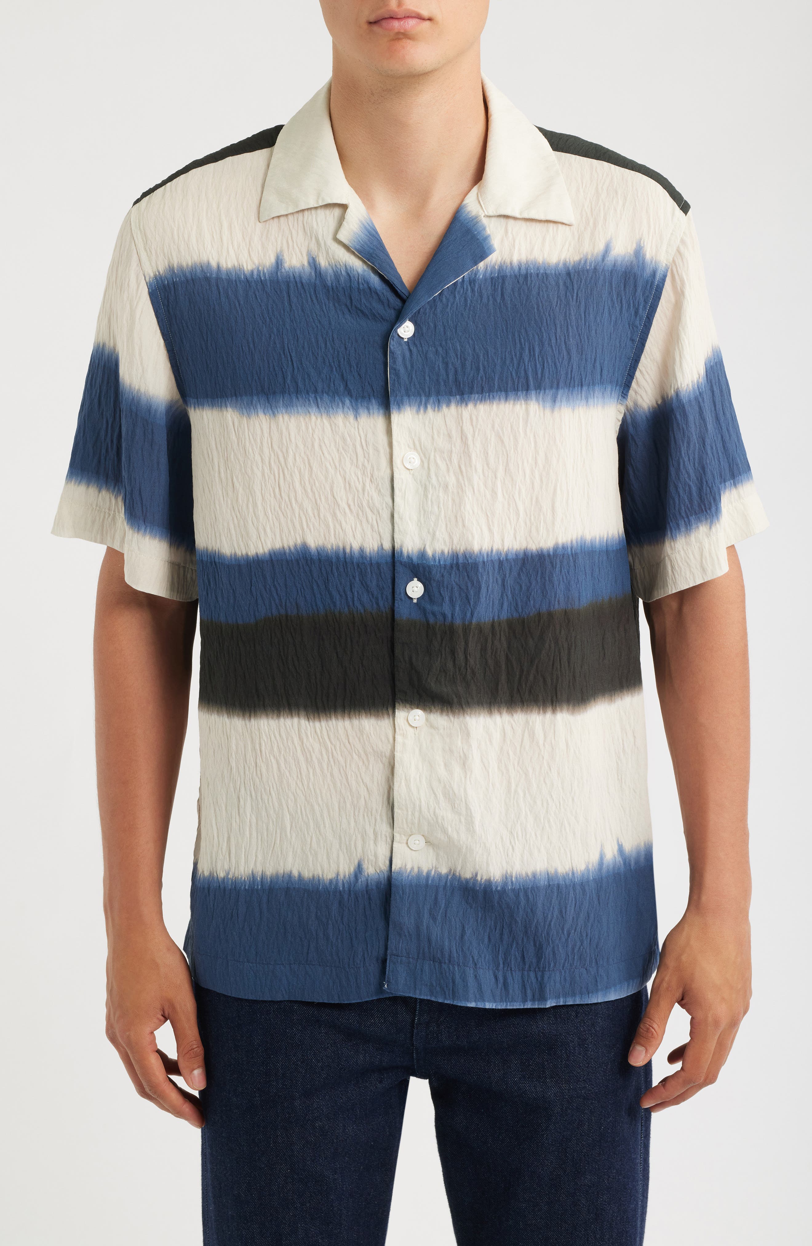 Salem Stripe Camp Shirt