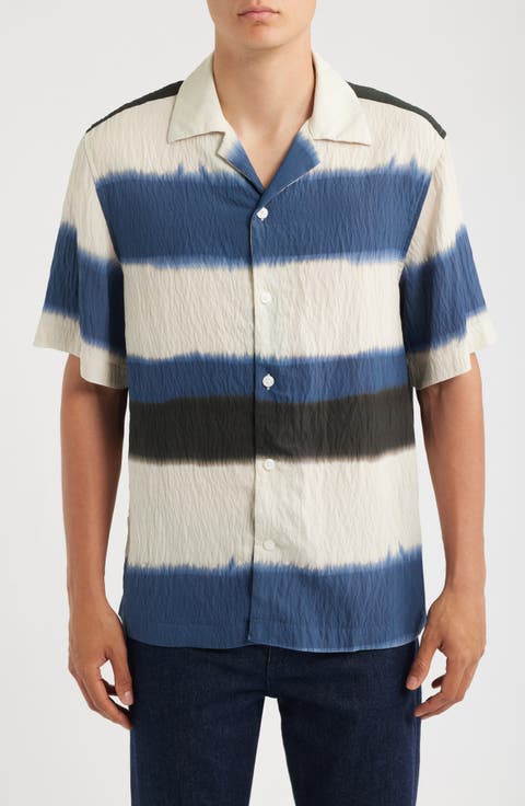 Salem Stripe Camp Shirt