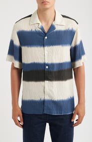 Reiss Salem Stripe Camp Shirt