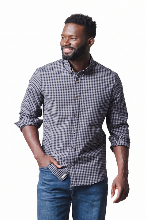 Men's Sueded Organic Stretch Poplin Shirt