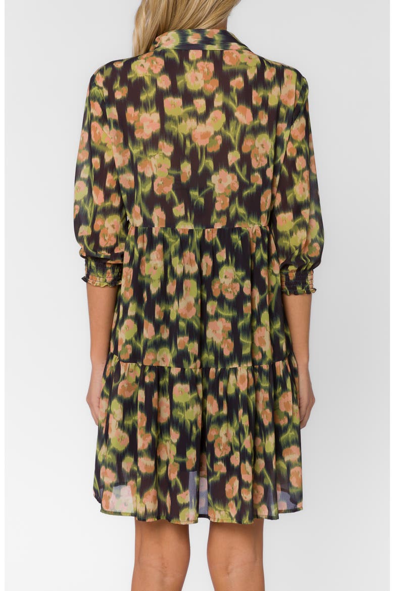Cardea Surplice Tiered Minidress, Alternate, color, BLURRED FLORAL