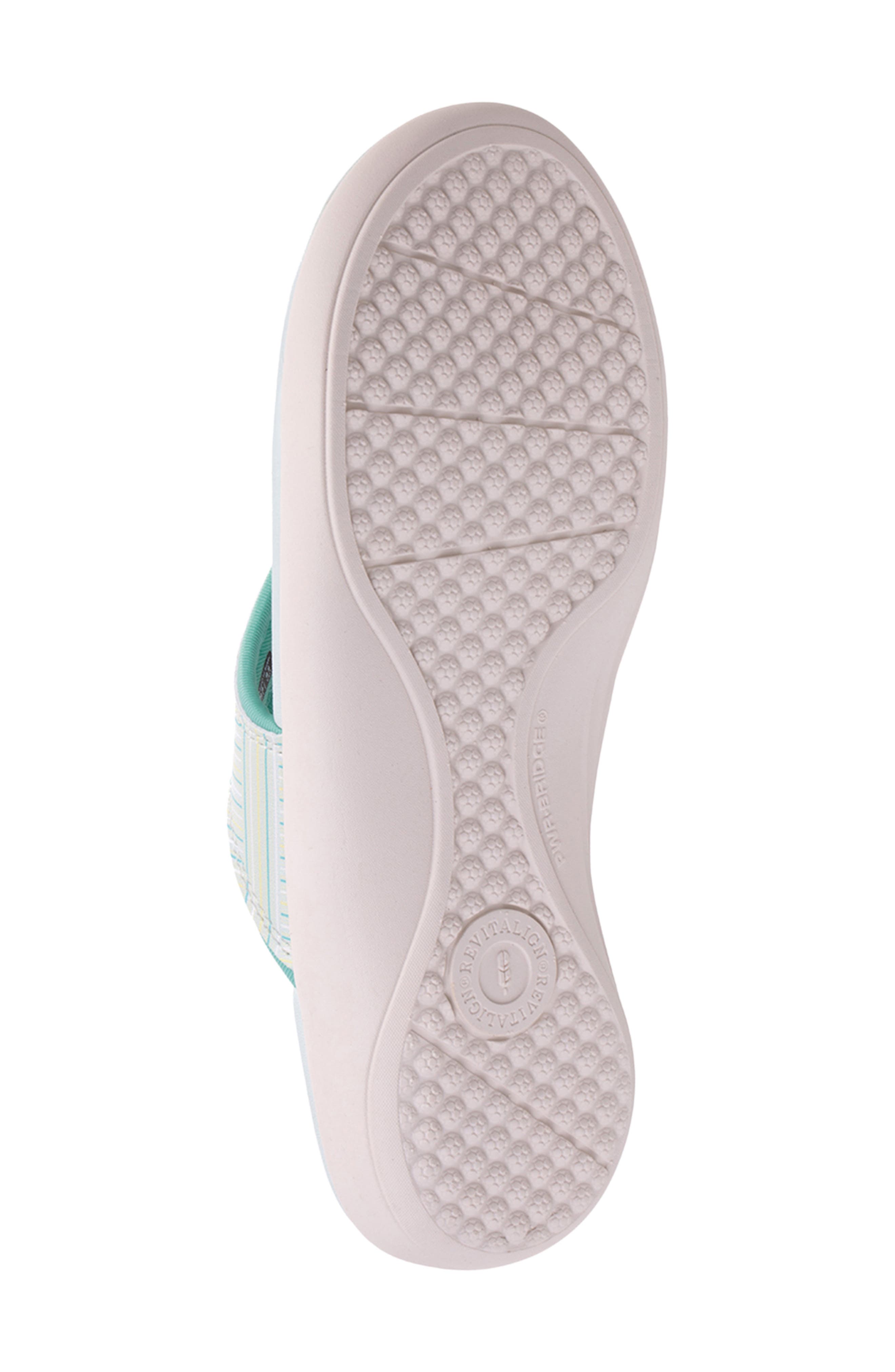 Yumi Summer Stripe Flip Flop, Alternate, color, TURQUOISE