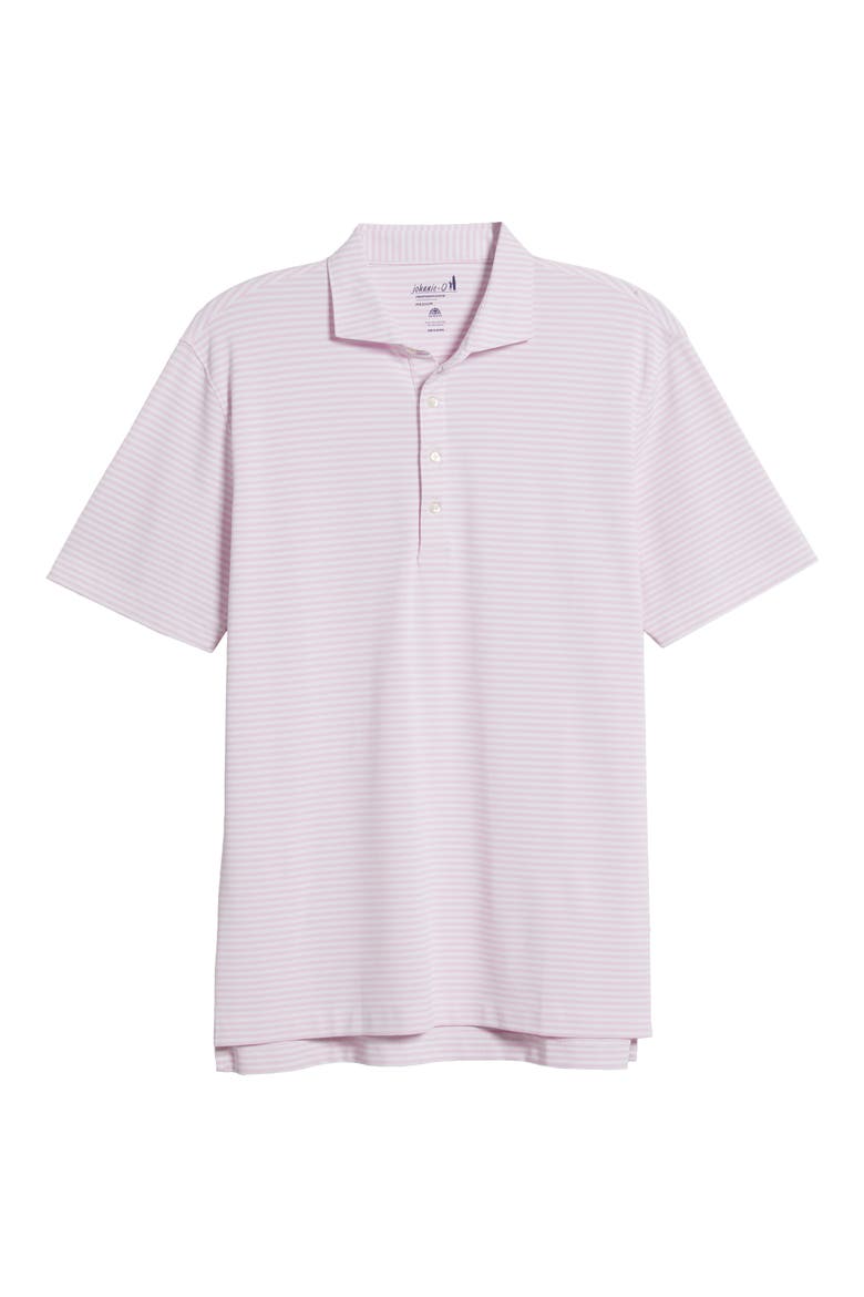 Stetsons Stripe Performance Jersey Polo, Alternate, color, PORTO PINK