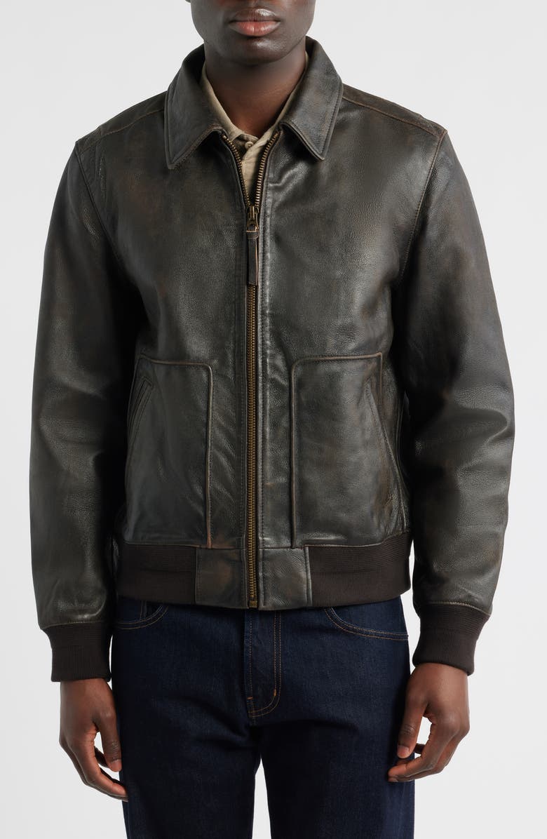 AG Charles Leather Jacket, Alternate, color, 