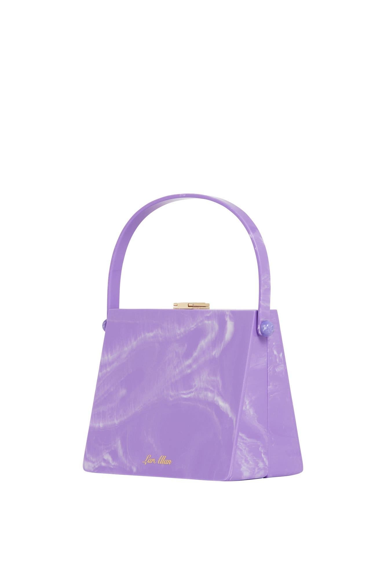 Christabel Acrylic Top Handle Bag, Alternate, color, Lilac