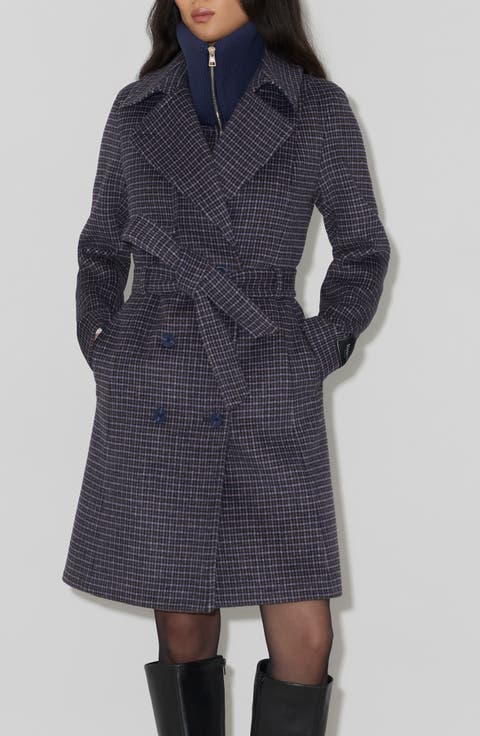 Fabianne Double Breasted Wool Blend Coat