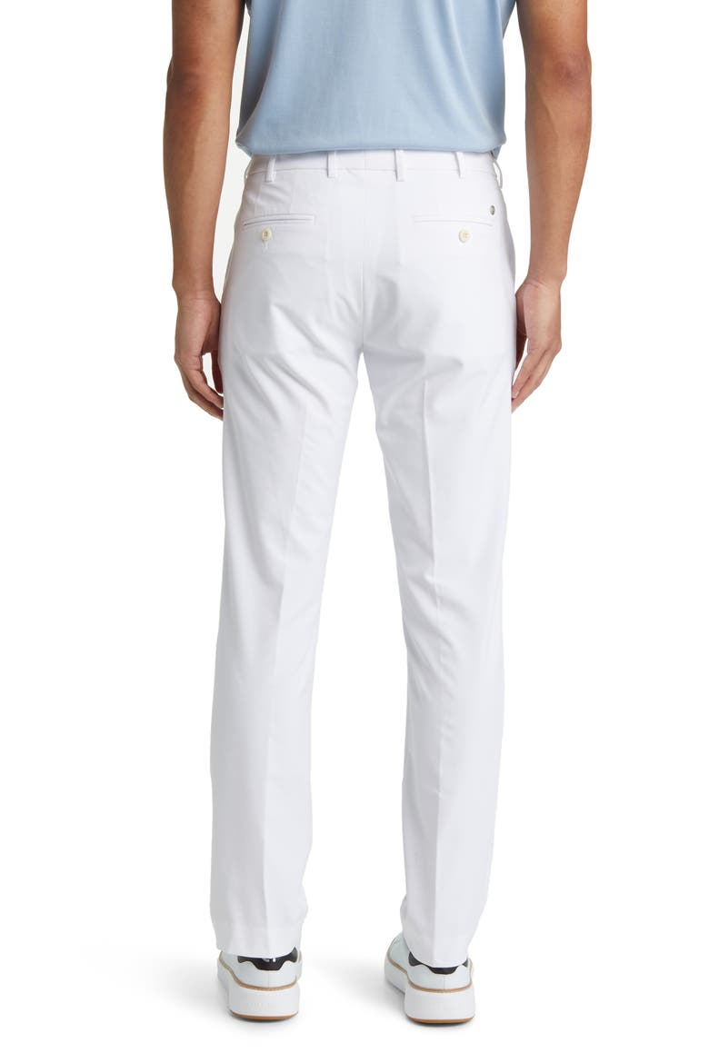 Crown Crafted Surge Performance Flat Front Trousers, Alternate, color, WHITE