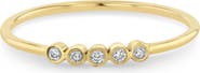 Zoë Chicco 5-Diamond Bezel Stock Ring
