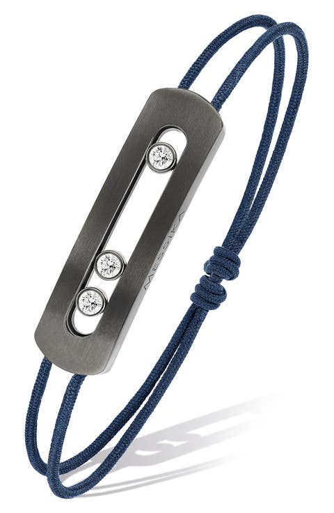 Men's Move Titanium Cord Bracelet