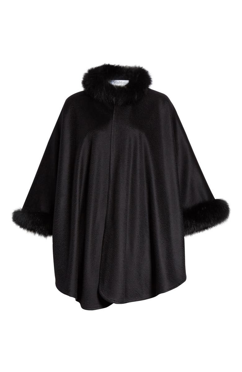 Max Mara Wssalto Cashmere Jacket with Genuine Fox Fur Trim | Nordstrom